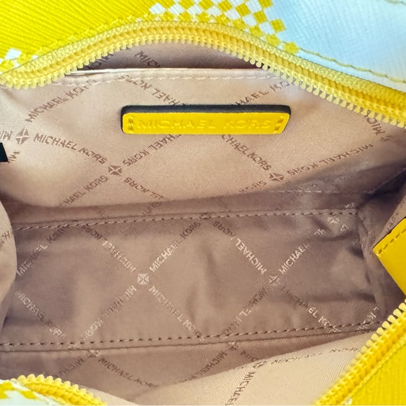 Michael Kors Mirella Mini Shopper Tote Shoulder Bag Sequins Yellow - Picture 8 of 13